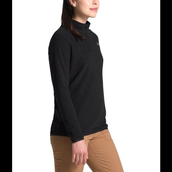 The North face black polartec quarter zip … - Picture 2 of 8